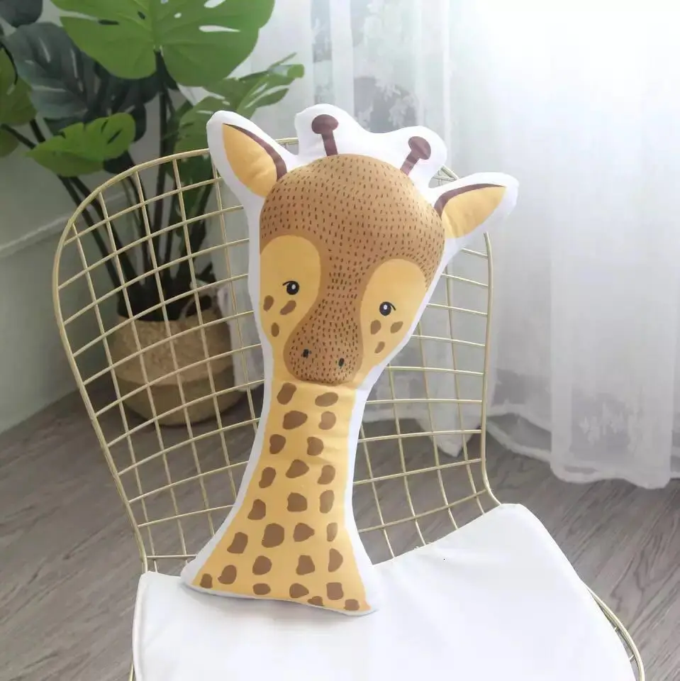 Koodykids скандинавские животные лиса Лев Подушка Декор Детская комната Декор Подушка с енотом для маленьких мальчиков и девочек детский Декор