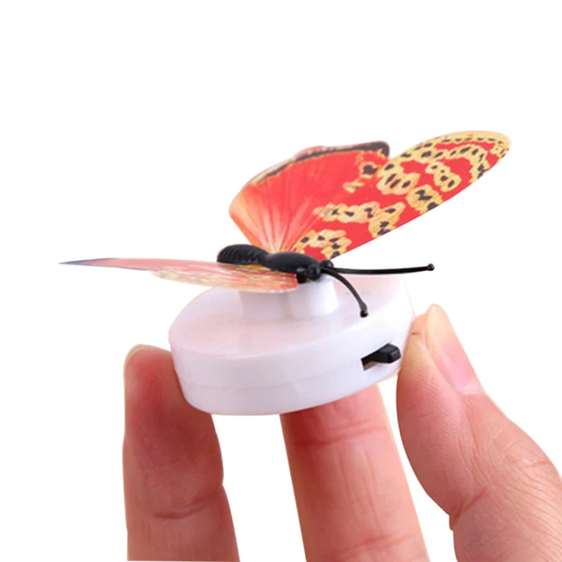 3D светодиодный семь Цветной Декор самоклеящиеся наклейки на стену с бабочка