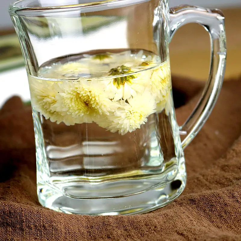 Lead-free Heat-resistant Glass Cup with Lid Household Thickening Tea Teapot Set Blooming Flower | Дом и сад
