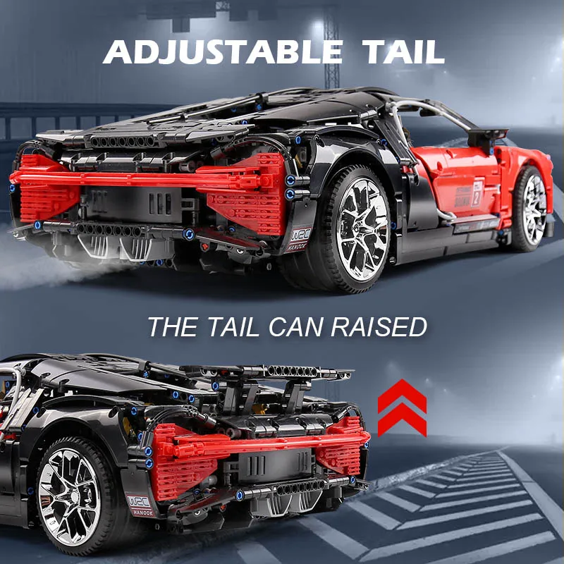 1:10 гоночный автомобиль Bugattied сборный город технические строительные блоки