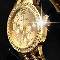 top brand geneva watches fashion luxury women watches stainless steel womens watches rhinestone quartz watch relojes mujer 2020