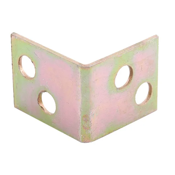 12pcs Angle Corner Brackets Fasteners Protector Metal Shelf Support 90 Degree Right Bracket Brass Tone Furniture Hardware |