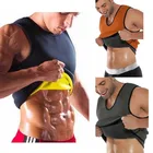 Корректирующее белье мужское, тренировочная майка для сауны и тела, топ для похудения, триммер, футболка, размера плюс, M-4XL