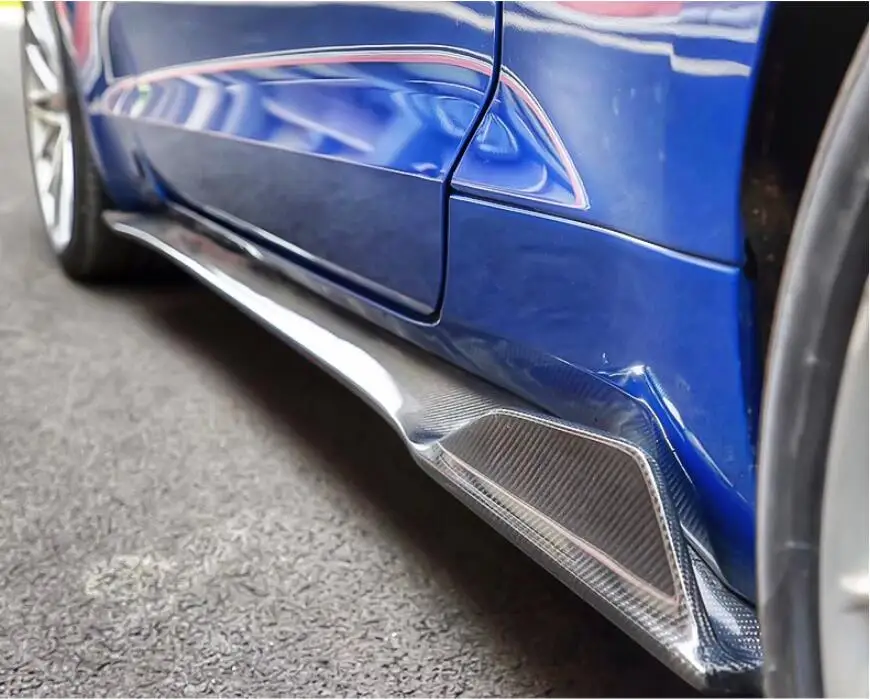 Боковая юбка боди Потяните модифицированный Карбон волокно для Ford Mustang 2015 2016 2017