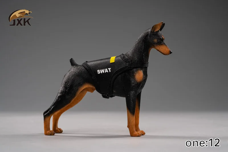 Сбор запасов 1/12 масштаб экшн фигура аксессуар Jxk022 Dobermann животное черный/коричневый кожа модель для фанатов подарки