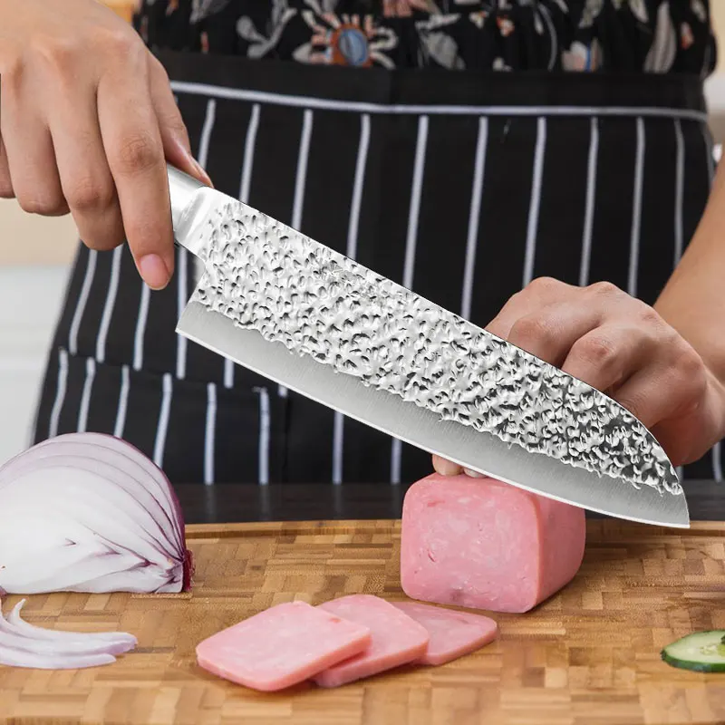 Кухонный нож Myvit Santoku японский для фруктов и овощей из нержавеющей стали x30cr14