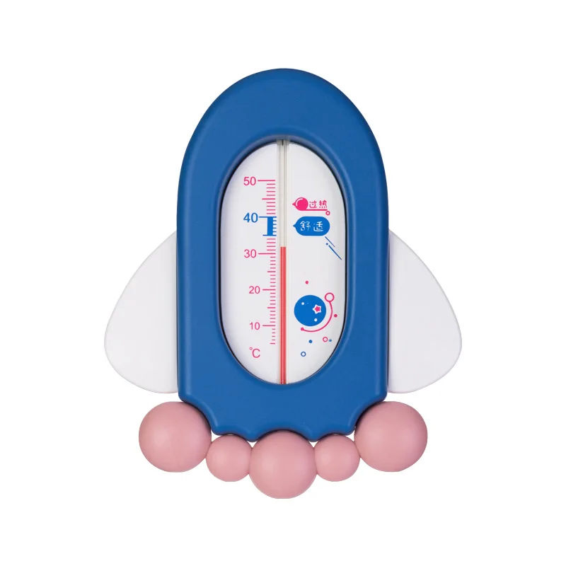 

1pc Baby Bath Water Thermometers Cartoon Plane Shower Temperature Sensor Safe Shower Thermometer for Kids Baby Floating Bath Toy