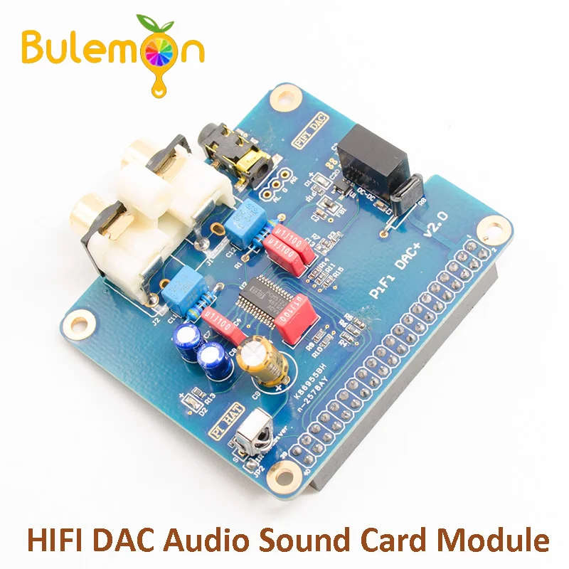 Аудио звук HIFI DAC модуль карты I2S интерфейс для Raspberry PI 3B/2B