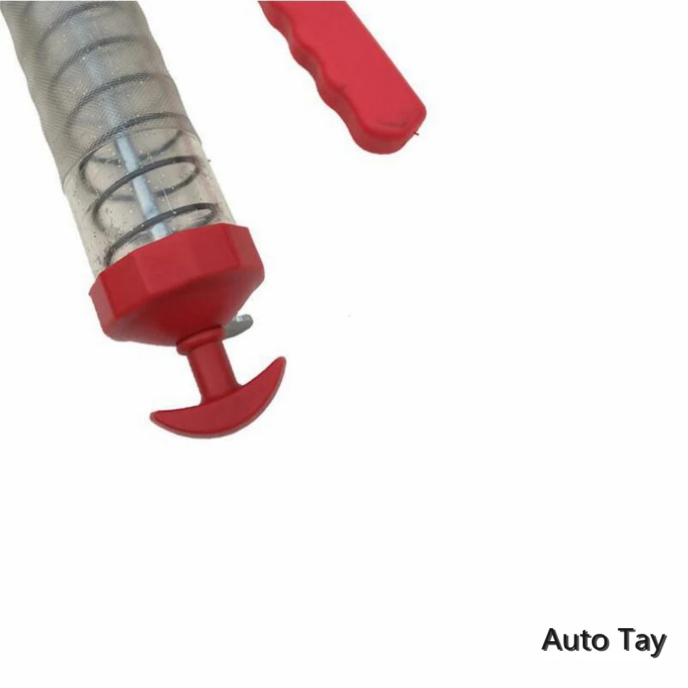 

600CC Manual Oil Grease Gun For SUV Truck Excavator General Car Transparent Butter Syringe Vehicle Repair Lubrication Tool Kit