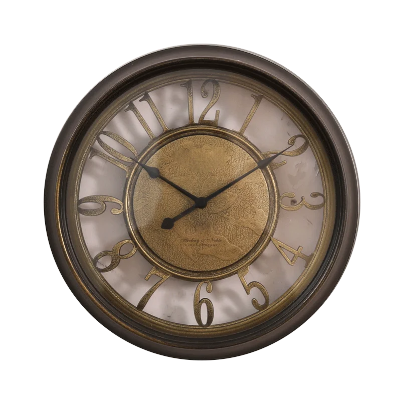 

Vintage Industrial Wall Clock Roman Numerals Wood Silent Creative Antique Wall Clock Nordic Design Reloj Pared Home Decor EB50WC