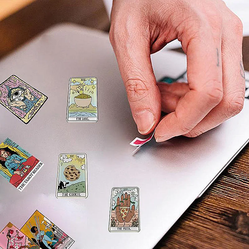 Наклейки для детских игрушек 50 шт. наклейки карт Таро гадания игральные карты из