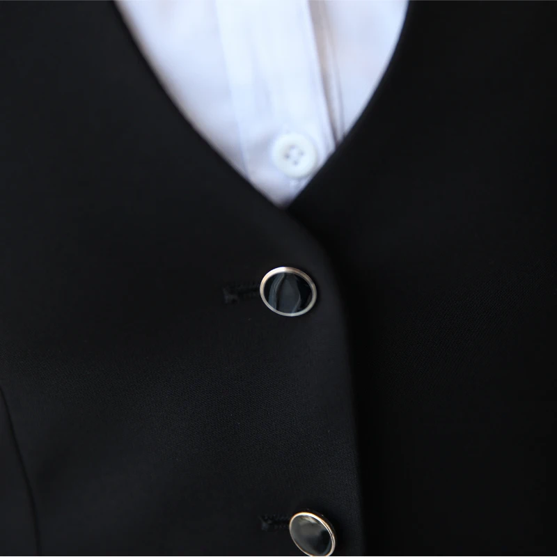 Дешево! Большая распродажа Рабочая Карьера черный женский жилет офисный бизнес