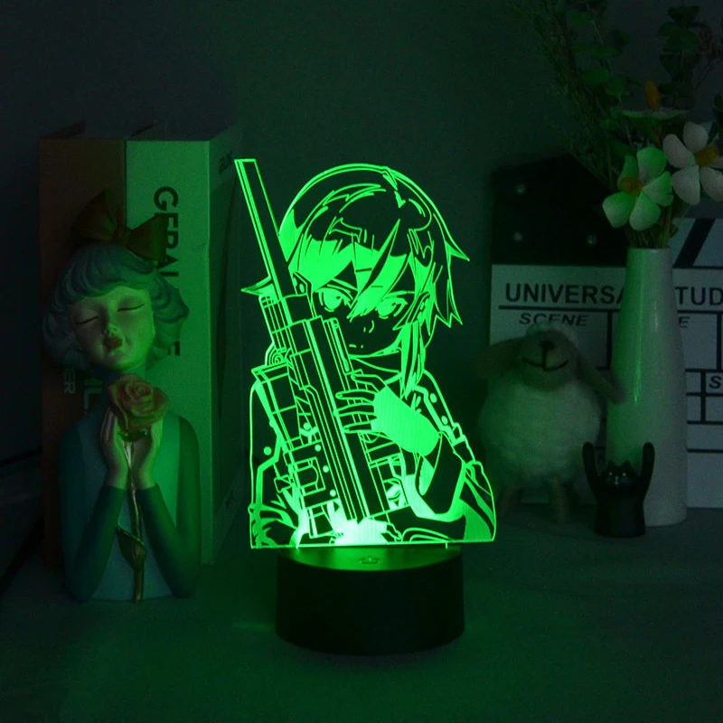 3d Светодиодная лампа аниме меч искусство онлайн фигурка деко для спальни декор