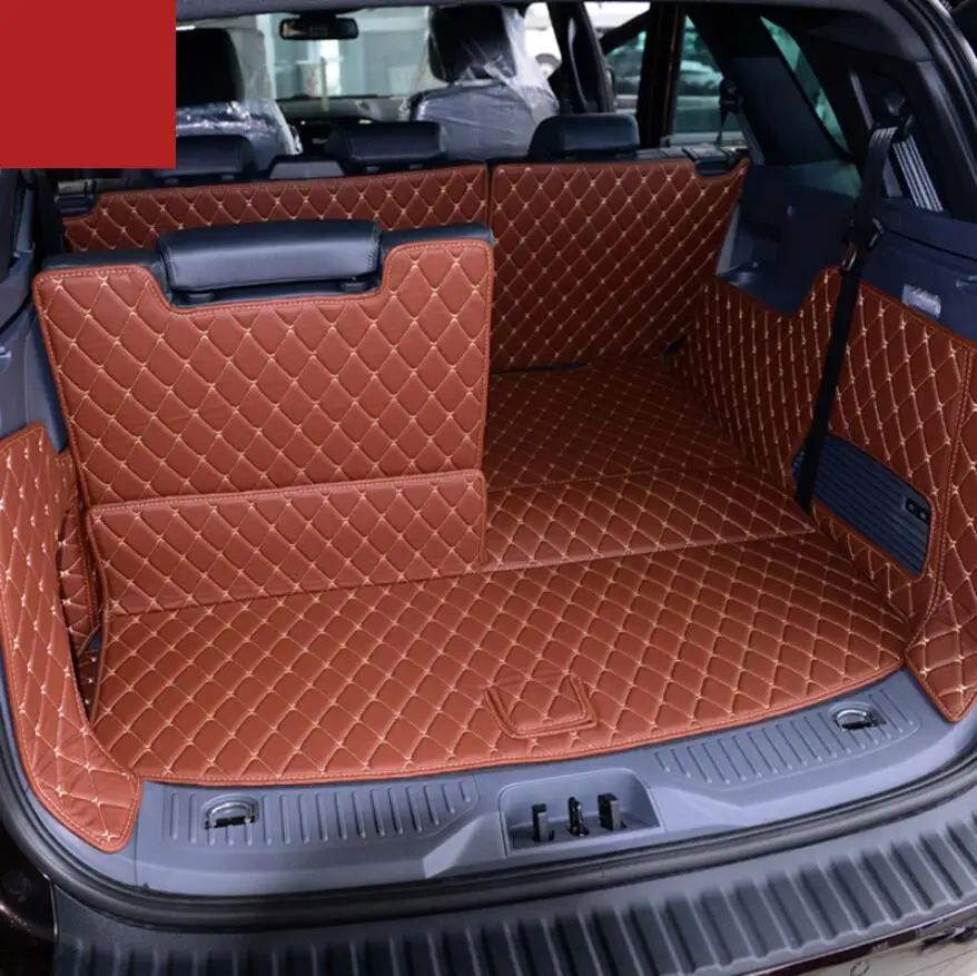 Прочный кожаный автомобильный tunk коврик карго для ford Everest 2015 2016 2017 2018 2019 2020 ковер