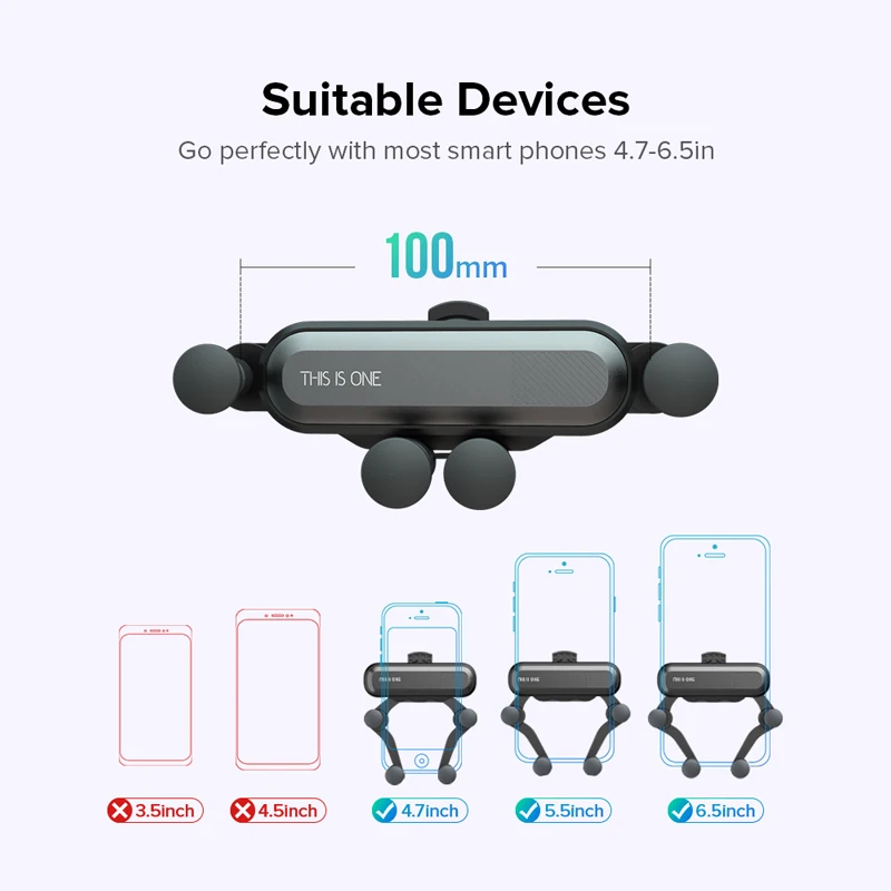 

Gravity Car Holder For Phone in Car Air Vent Clip Mount No Magnetic Mobile Phone Holder GPS Stand For iPhone 11 Pro Samsung