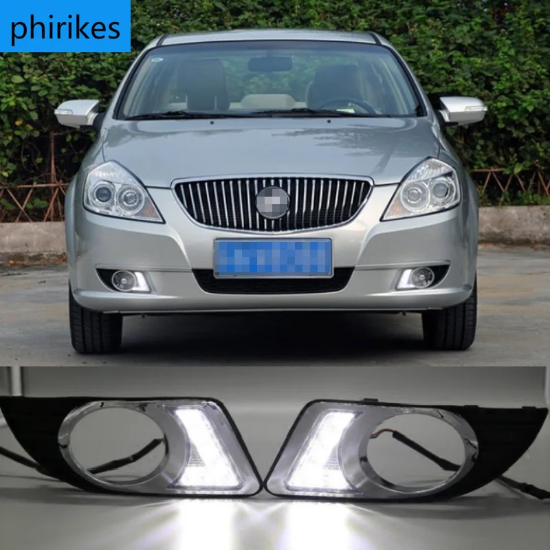 2PCS For Buick Excelle  2008-2012 Auto LED Daytime Light Running Light DRL Front Fog Lamp Day Light