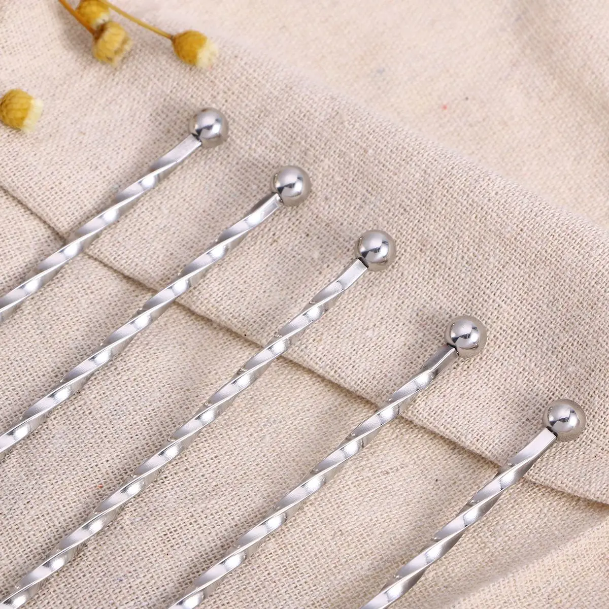 5 шт. палочка для помешивания коктейля палочки размешивания Нержавеющая сталь