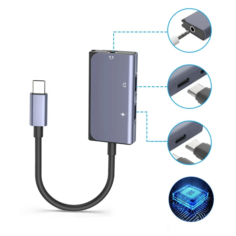 Адаптер USB Type-C на 3 5 мм o Кабель-адаптер для быстрой зарядки цифрового аналогового