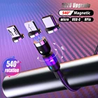 Магнитный кабель usb Type C Магнитный зарядный Micro usb кабель для iPhone 11 Xiaomi mi 9 usb c Быстрая зарядка провод 540 зарядное устройство