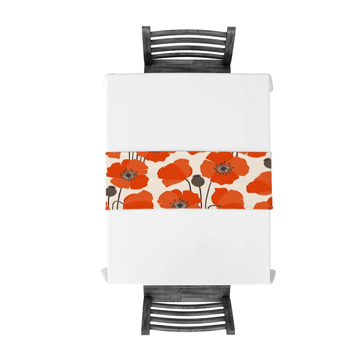 Современная настольная дорожка для свадебной вечеринки с изображением