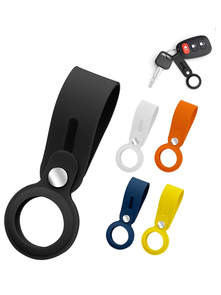

Liquid Silicone Protective Cover For Apple AirTag Key Finder Anti-lost Device Keychain Protective Anti-Scratch Skin Cover