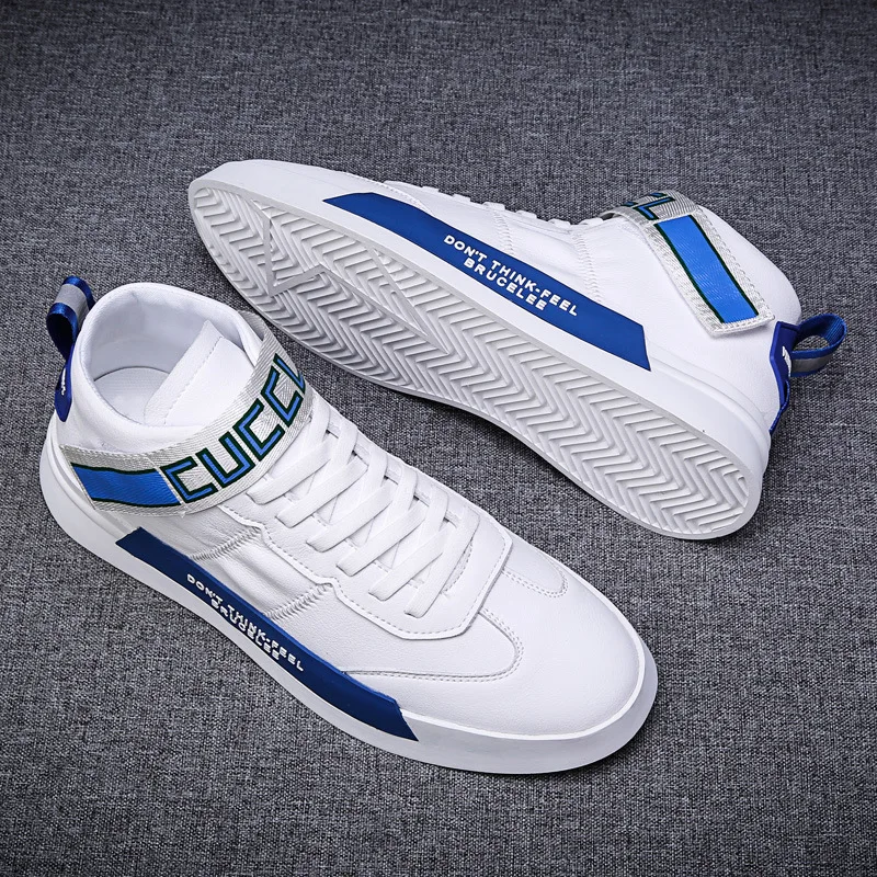 Осенние мужские ботинки маленькие белые туфли Мужская водонепроницаемая обувь