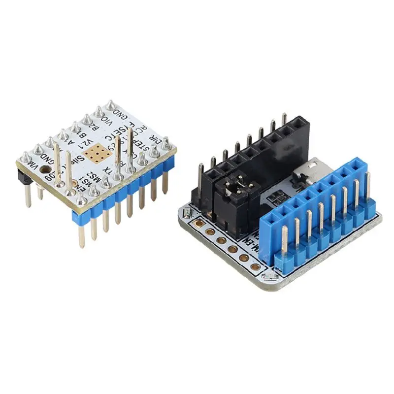 

Новый TMC2209 V2.1 бесшумный модуль драйвера шаговый двигатель USB последовательный адаптер тестер