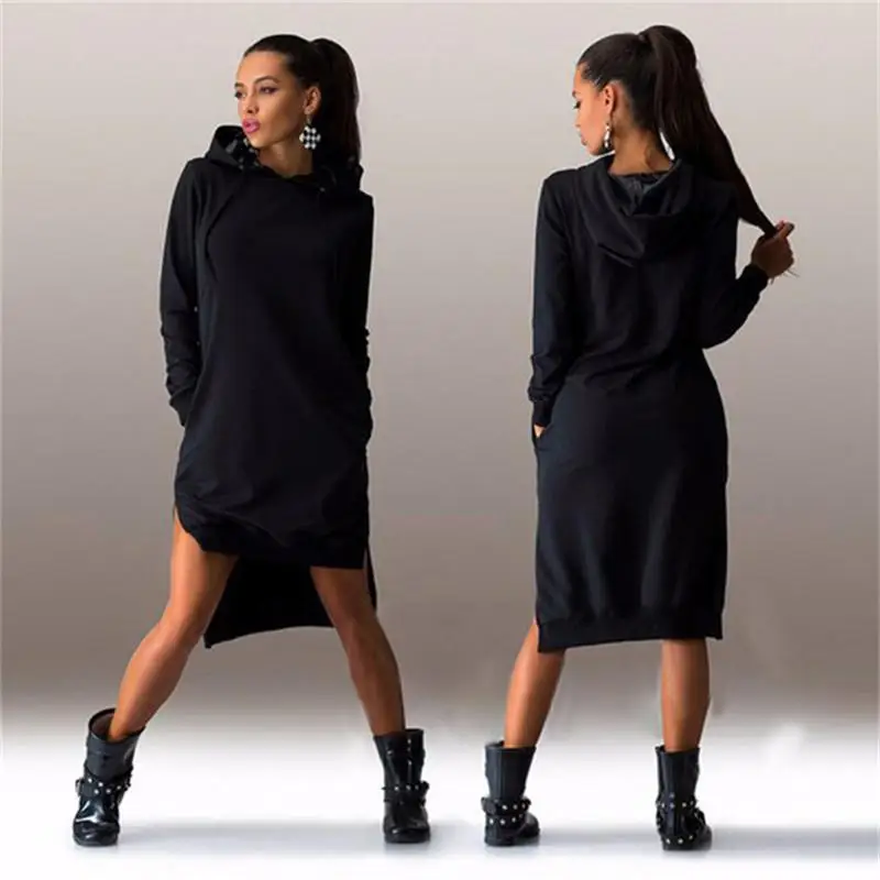 

Women Stylish Pullover Hooded Hoody Ladies Long Sweatshirt Fashion Blusas