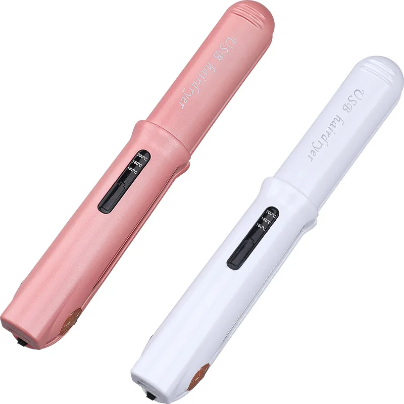

USB Charging 2 IN 1 Volumizing Hair Iron Hair Straightener Wireless Curling Iron Hair Straightener Hair Curler Styling Tool