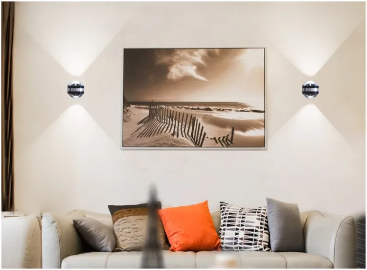 Светодиодный современный настенный светильник вверх и вниз декоративный в