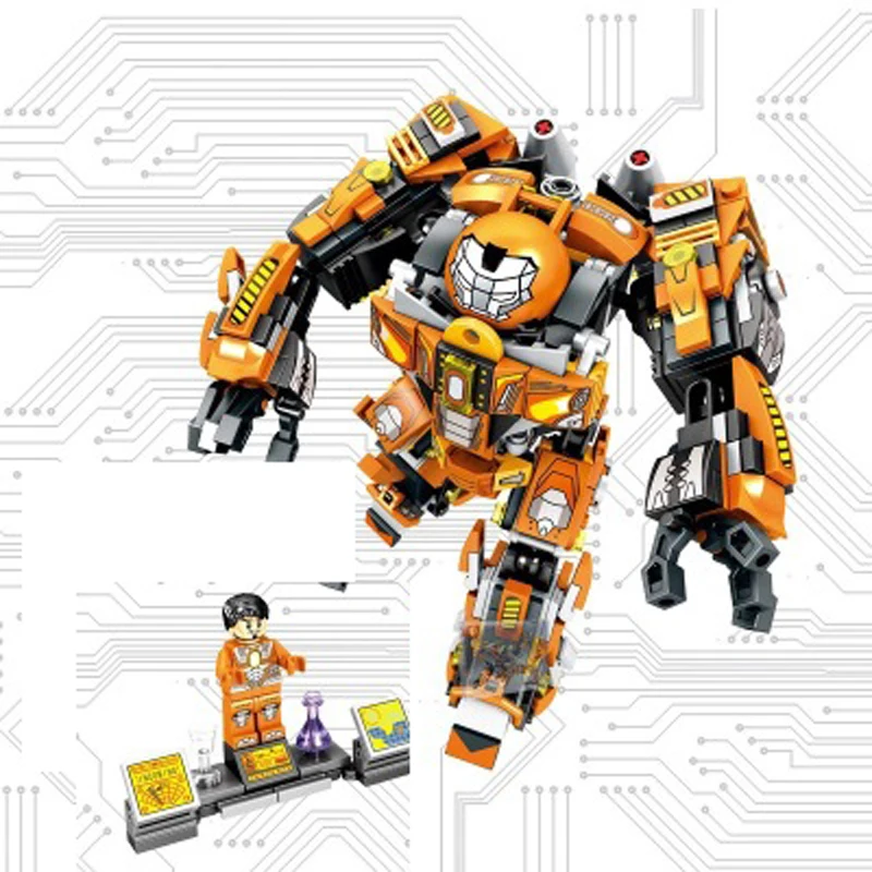 Новый герой стали mecha капитан Конг Робот серии мальчик и детская головоломка блок