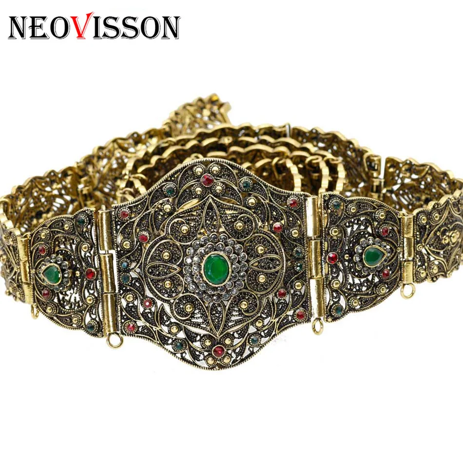 Пояс NEOVISSON в стиле ретро с металлической талией золотой цвет Алжир Caftan | Украшения