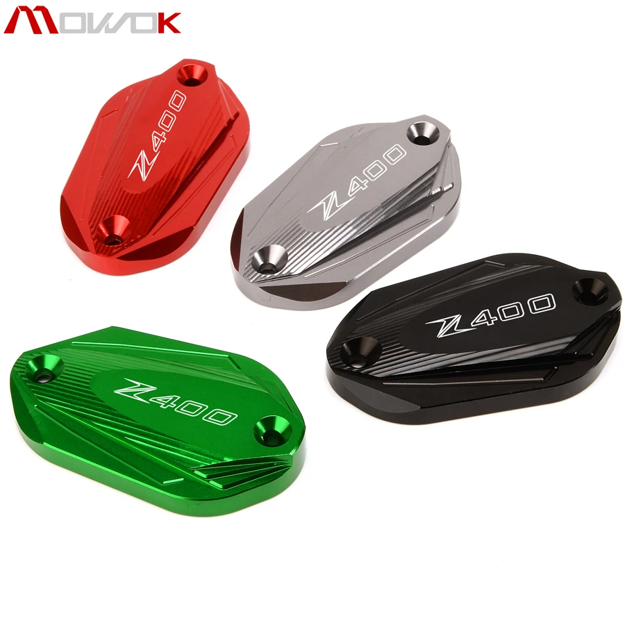 Для KAWASAKI Z400 Z 400 логотип Z400 Мотоцикл с ЧПУ Передняя и задняя Тормозная жидкость Cilinder мастер Крышка Резервуара