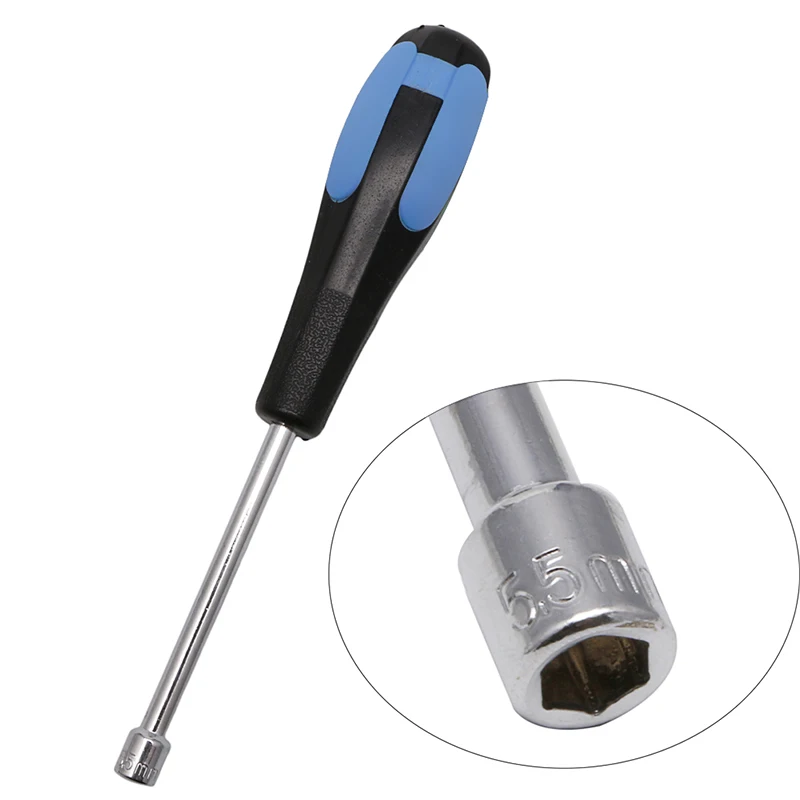 

5.5mm CR-V Steel Socket Wrenches Hex Nut Repair Handle Tool 2210 Screw Driver