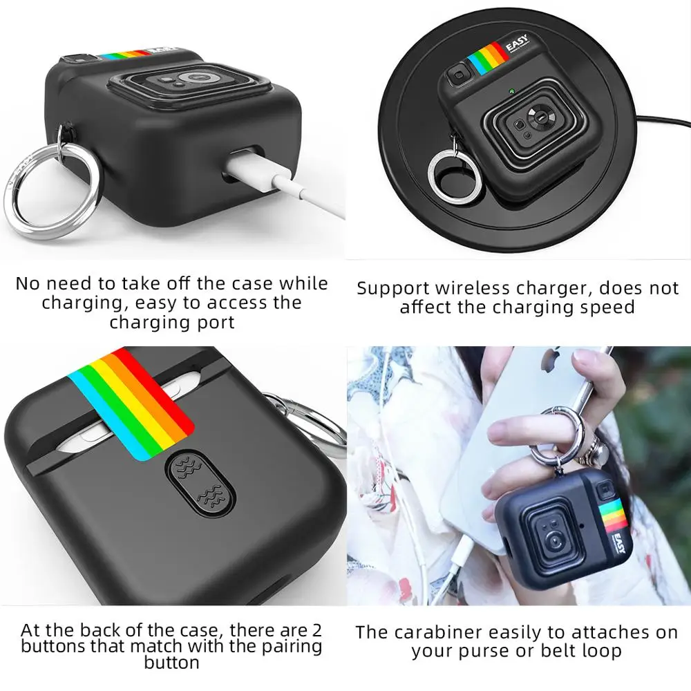 Силиконовый чехол из ТПУ для беспроводных наушников с Bluetooth аксессуары телефона