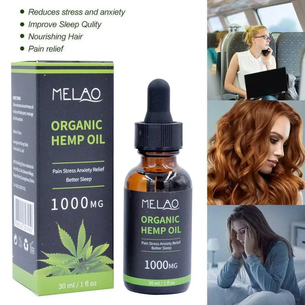 30 мл органическое эфирное масло био-активное конопляное капли травяное уход за