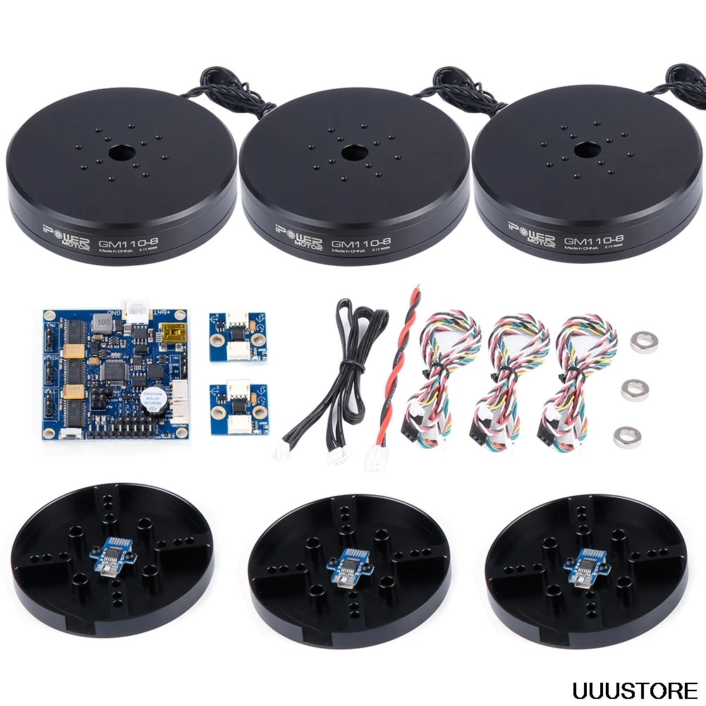 

Iflight Ipower AlexMos 32-разрядный BGC со стандартным бесщеточным гиростабилизатором 150T с кодировщиком AS5048A стандартный набор для 5D2 / 5D3