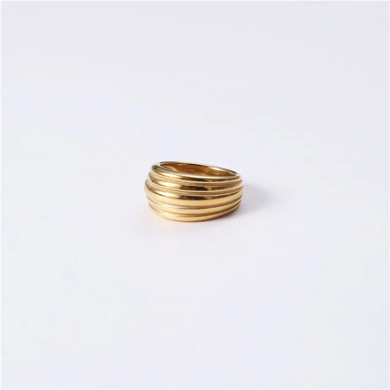

Stainless Steel Punk Matching Rings For Women Plated Gold Fashion Korean Style Aesthetic Ring Accessories Bohemian Jewellery