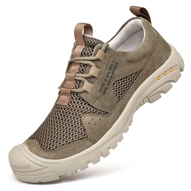 Кроссовки мужские сетчатые для активного отдыха дышащие Сникерсы скалолазания