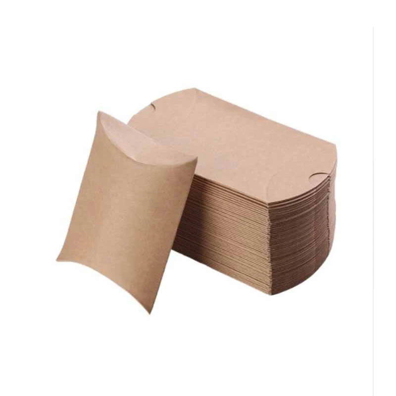 

Подарочные коробки из картона HOMEGRACE, форма подушка, коричневые, белые, черные