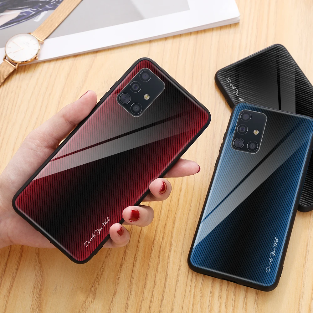 Защитный чехол для Samsung Galaxy S20 Plus Ultra A51 A71 A50 A70 из закаленного стекла телефона