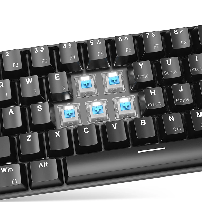 Ajazz Беспроводная механическая клавиатура Bluetooth 3 0 двойной режим задний