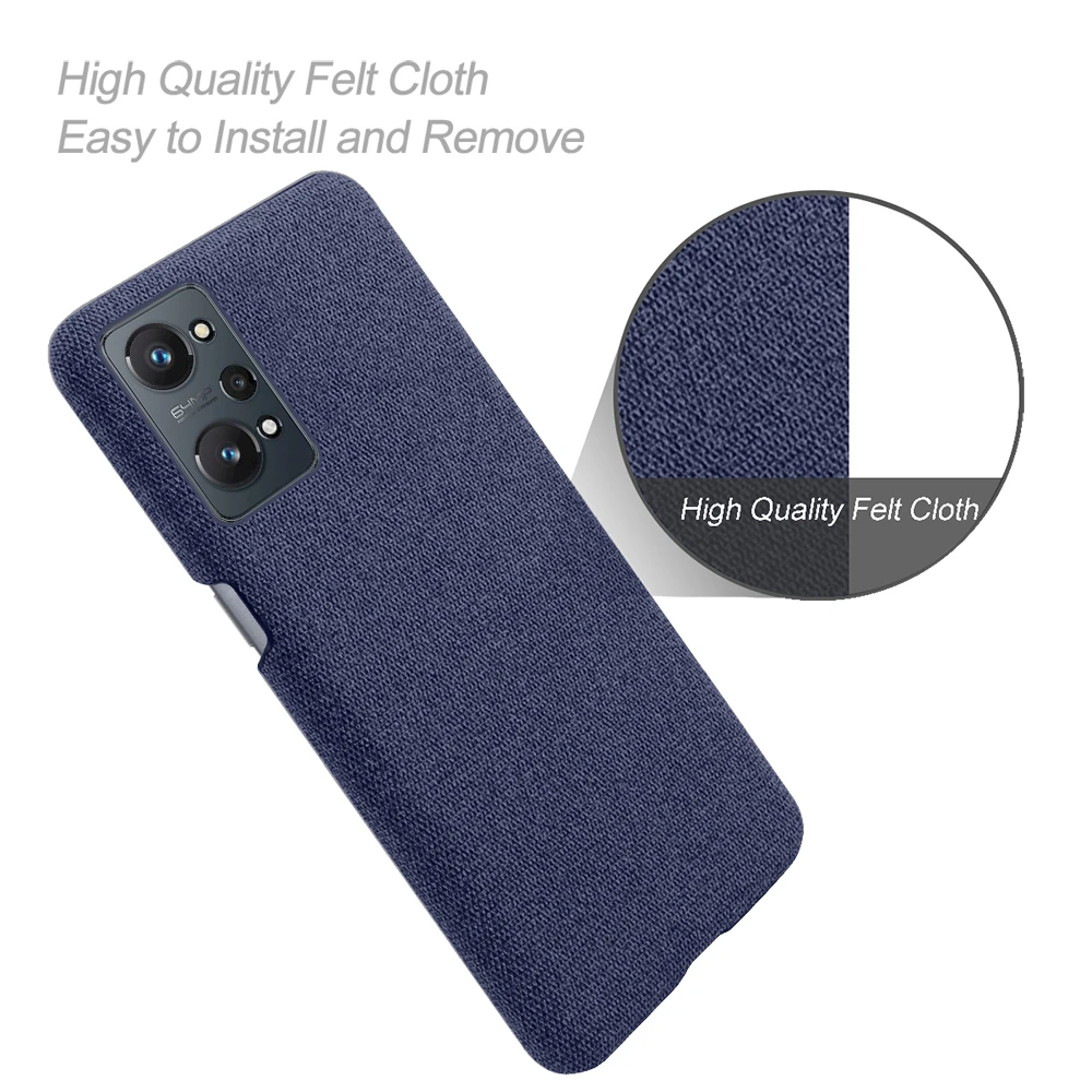 

Cloth Leather Case Funda For OPPO Realme GT Neo 2 Neo2 5G Explorer Master Slim Retro Cloth Hard PC Phone Cover Coque