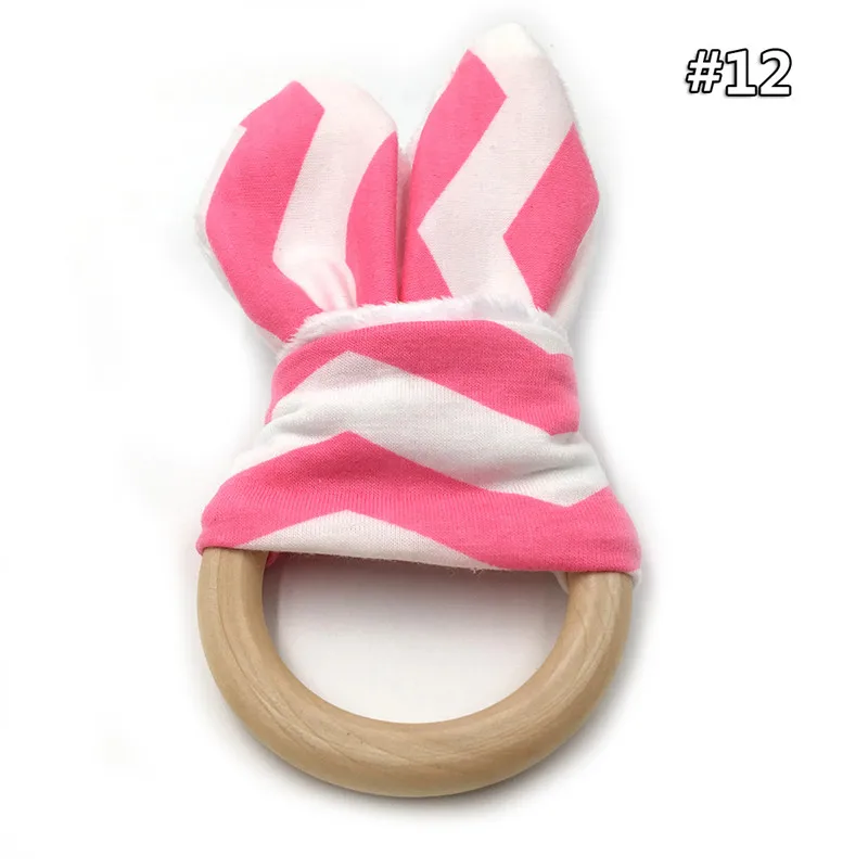 wood teether 12 DIY детские деревянные грызунок в форме уха пищевой бук безопасный органический деревянный цепь 3C Сертификация деревянная детская игрушка-погремушка подарок для новорожденных - Цвет: wood teether 12
