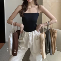 new womens cotton underwear sexy solid color top fashion external suspender tank up female crop top sexy lingerie