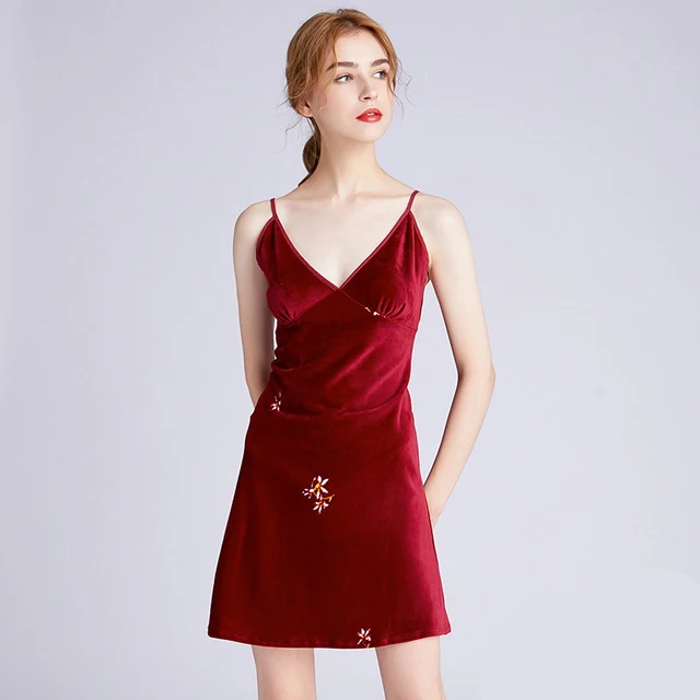 wine red nightdress Брендовая дизайнерская Новая велюровая свадебная одежда невесты, халат для невесты, женское кимоно, банное платье большого размера, Повседневная Ночная рубашка - Цвет: wine red nightdress