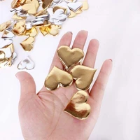 100pcs sponge heart shaped confetti throwing petals wedding marriage party christmas decor home decor diy fillers gold silver