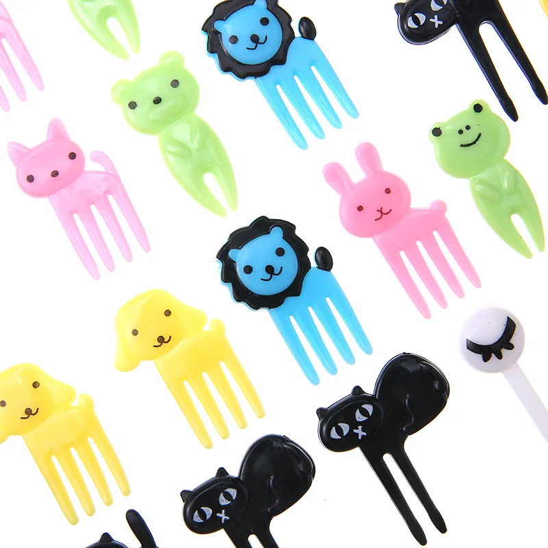 36 шт./компл. милые вилки для фруктов с животными еда фрукты выбор мини-вилки