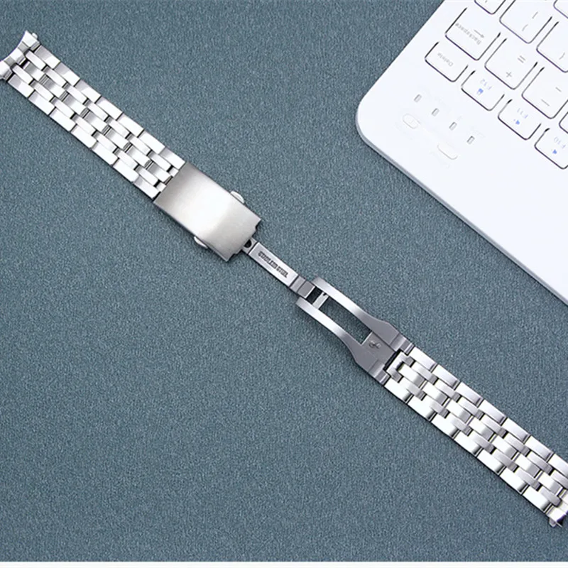 19mm Stainless Steel Watch Band for Tissot T035 T17 T014 T055 Watchband Butterfly Buckle Strap Wrist Bracelet Watchband