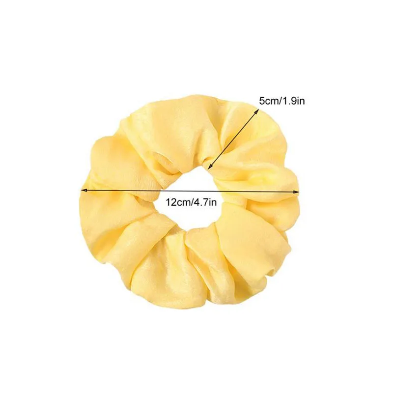 Женский атласный обруч для волос однотонный Шелковый бархатный эластичный 30